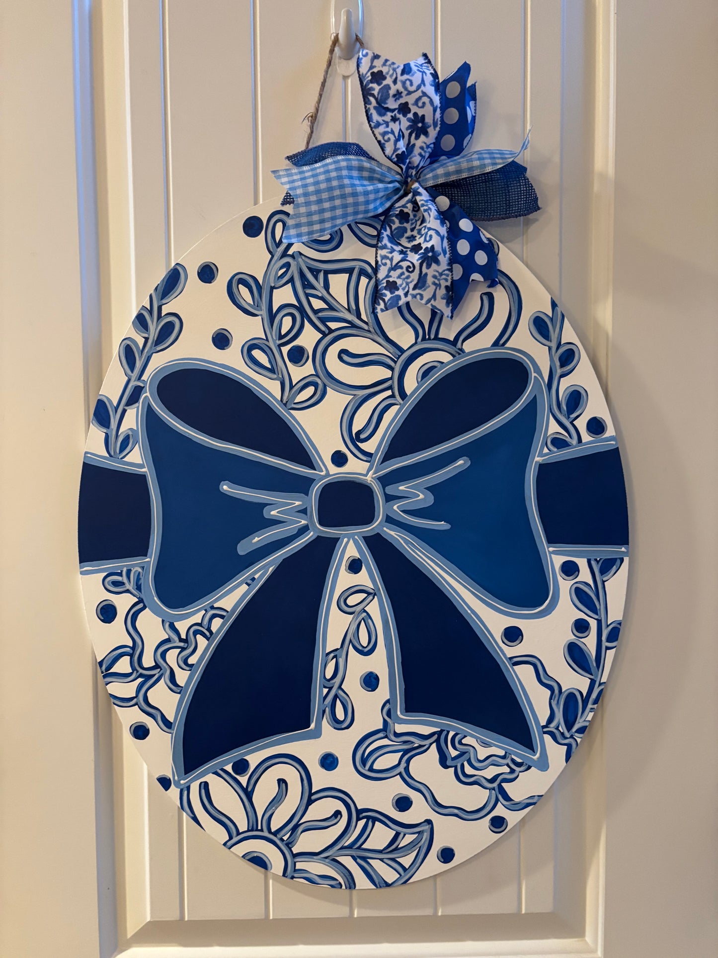 Chinoiserie Easter Egg with Bow