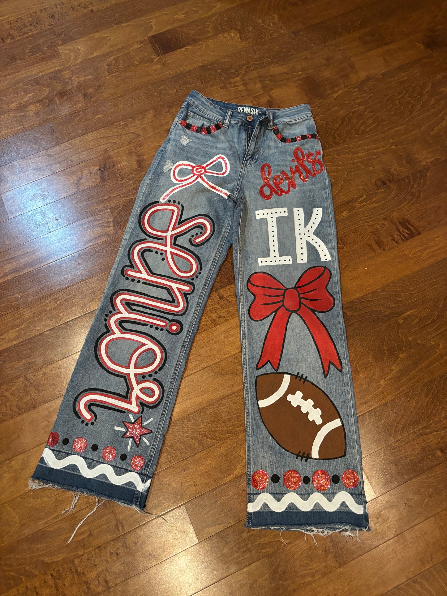 Custom Hand-painted Denim