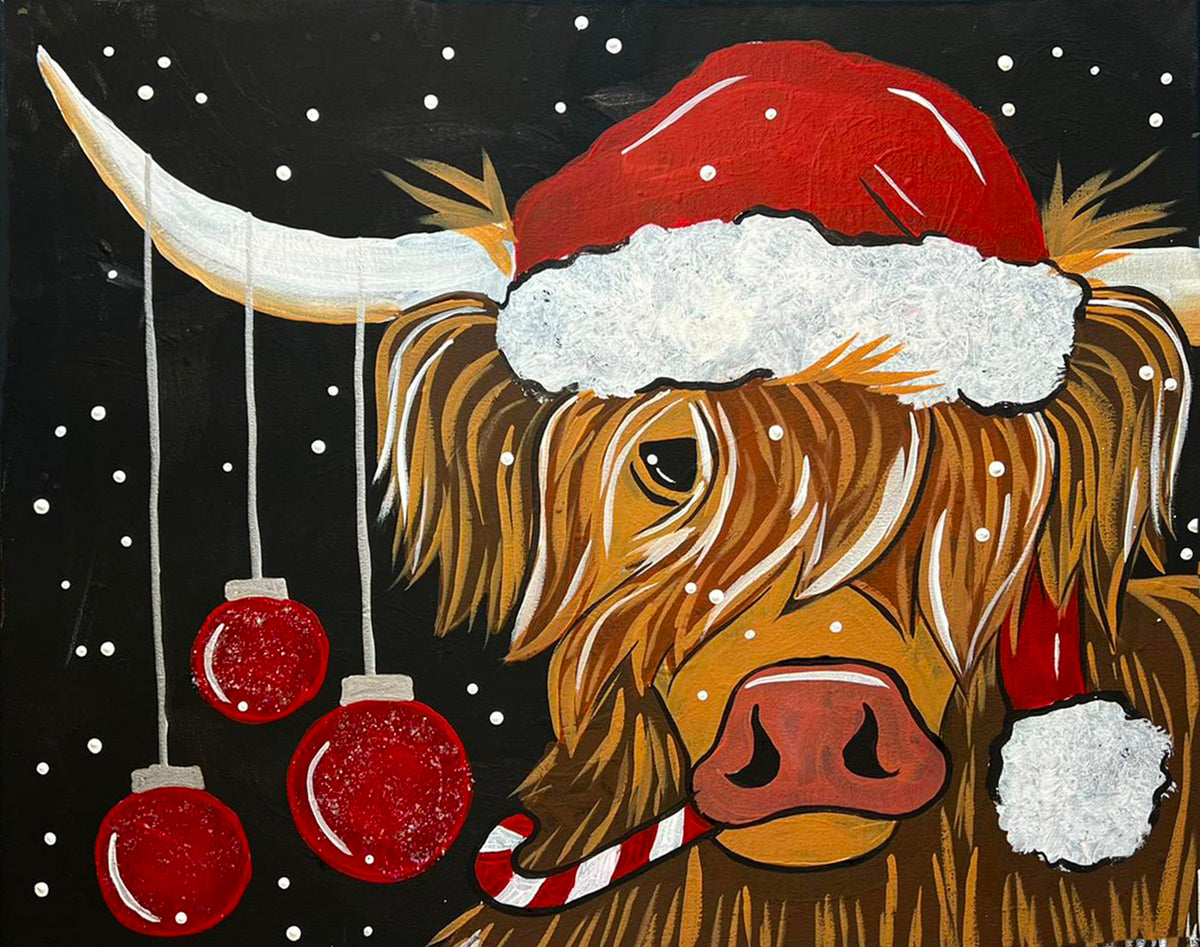 11x14" Holiday Highlander Paint Kit