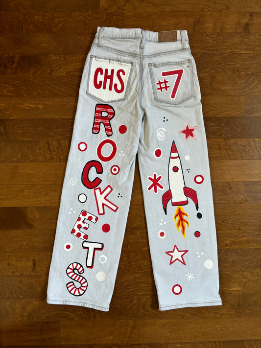 Custom Hand-painted Denim