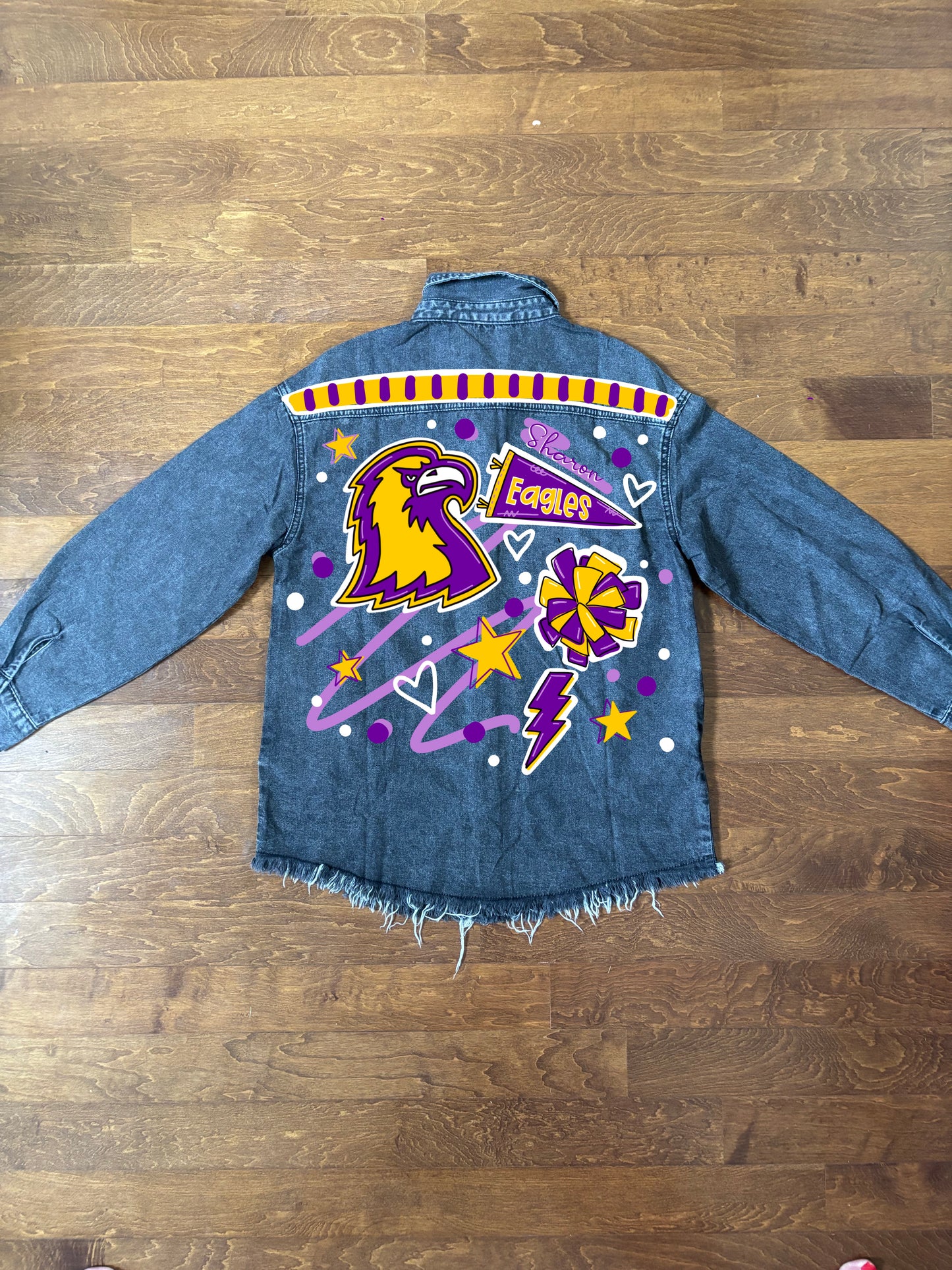Custom Hand-painted Denim