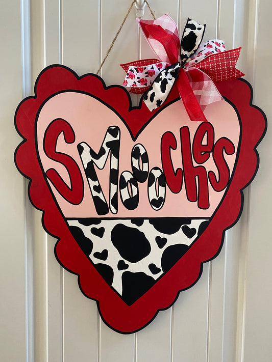 Smoooches Valentine Door Hanger