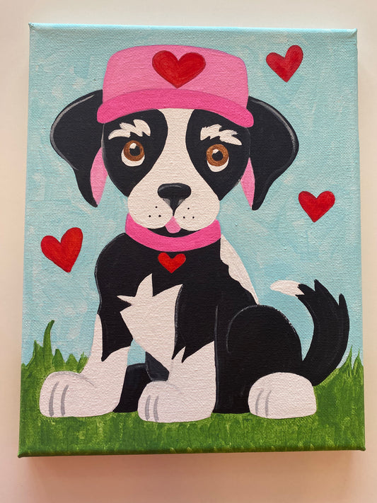 Puppy Love Canvas Paint Kit