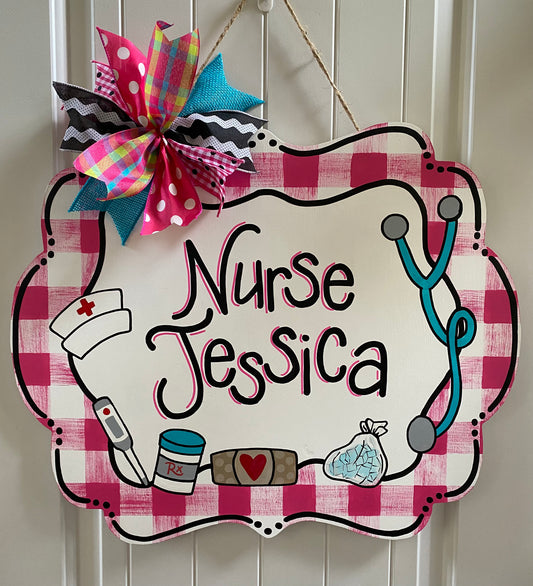 School Nurse Door Hanger