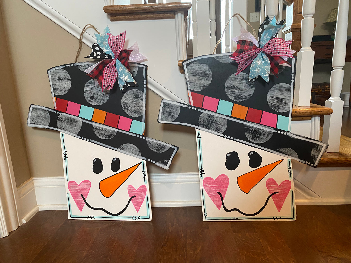Snowman Head Door Hanger